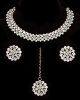 Crystal Silver Delicate Indian Jewellery NSGC12036 Indian Jewellery
