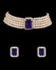Classic Pearl Jewelled Choker & Studs NSLL12221 Indian Jewellery
