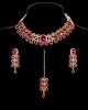 Elegant Champagne Crystal Indian Necklace Set NAWC12291C Indian Jewellery