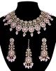 Champagne Kundan Floral Indian Jewellery Set NAPK12308 Indian Jewellery