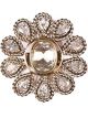 Large silver flower ring ASWA10927 Indian Jewellery