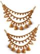 Traditional 3-Line Jhumka Saharas for Indian Earrings EEWL11032 Indian Jewellery