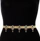 Champagne Pearl, Antique Saree Belt - turquoise (firozi) blue LALL11391 Indian Jewellery