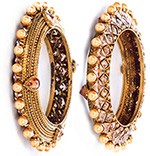 1 x Designer Golden Stone Bangles WANA10169 Indian Jewellery