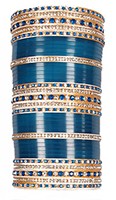 RIMI Darker Blue Wedding Chura, 2-Hands, 2.4 UGLC03486 Indian Jewellery