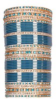 RIMI Blue Wedding Chura, 2-Hands, 2.4 UGLC03492 Indian Jewellery