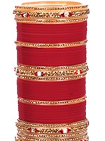 Antique Maroon Red Wedding Chura, 2.6 UARC10196 Indian Jewellery
