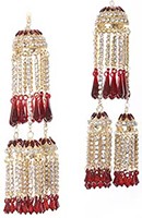 diamante Kaleeras: Pair AGRC0771 Indian Jewellery