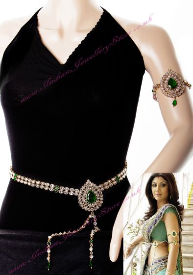 SHILPA SHETTY Style Saree Belt and Bajuband LGGA0723 Indian Jewellery