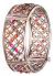 2 x High-Quality Silver & Multi Rainbow Coloured Polki Bangles, 2.6 WSMP03645 Indian Jewellery