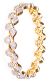 2x Leaf Fine CZ & Gold-Effect Bangles, 2.6 WGWA03624 Indian Jewellery