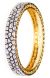 1x Unique Diamond Work & Black Meena Contemporary Bangle, 2.8 WGWA03632 Indian Jewellery