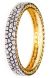 1x Unique Diamond Work & Black Meena Contemporary Bangle 2.6 WGWA03631 Indian Jewellery