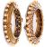 1 x American Diamond & Pearl 3D Indian Bangles - Golen Stone 2.6 WANA10170 Indian Jewellery