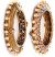 1 x American Diamond & Pearl 3D Indian Bangles - Golen Stone 2.4 WANA10171 Indian Jewellery