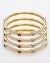 Set of 4 Pearl & Multi-coloured Polki Churis 2.4 WEML12239 Indian Jewellery