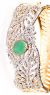 Contemporary Fine American Diamond Wide Bracelet - Jade Green WGGA03584 Indian Jewellery