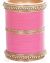 Baby Pink Indian Wedding Chura & Champagne Crystal Bangles 2.8 UAPC11603 Indian Jewellery