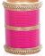 Fuchsia Pink Indian Wedding Chura & Champagne Crystal Bangles 2.4 UAPC11608 Indian Jewellery