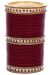 Traditional Dotted Champagne Crystal Wedding Chura - Maroon Red UERC11818C Indian Jewellery
