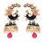 Large Peacock Multi Coloured Jhumka EGPL10350 Indian Jewellery