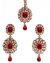 American Diamond Indian Earrings and Tikka IAGA10992C Indian Jewellery
