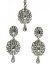 American Diamond Earrings and Tikka ISWA04386 Indian Jewellery