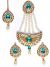 Mia Stud Earrings, Tikka & Pearl Jhumar Set IGCC10250C Indian Jewellery