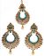 Golden Stone, Antique Statement Indian Earrings & Tikka IAC010275C Indian Jewellery
