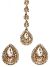 American Diamond Indian Stud Earrings & Tikka - Sumandeep IAWA11004 Indian Jewellery