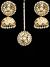 Punjabi Statement jali round tikka & jhumkis IEWL11112 Indian Jewellery