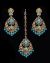 Antique Chandelier Indian Earring & Tikka Set - PRAJANA NANC11365C Indian Jewellery
