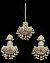 Statement Hyderabadi Jadau Pearl Earring & Tikka Jewellery Set IGWL11988 Indian Jewellery
