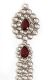 Kundan Indian Silver & Maroon Hair Choti Jewellery CSRK0063 Indian Jewellery