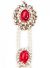 Pearl & Kundan Asian Plait Jewellery - Bright Red CARK04145 Indian Jewellery