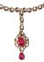Gem & Kundan Flexible Headband with Attached Tikka - white NAWK12371C Indian Jewellery