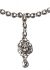 Gem & Kundan Flexible Headband with Attached Tikka - Silver NSWK12372 Indian Jewellery
