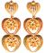 Large Matt Gold 22k Effect Flower Earrings EEWN10381 Indian Jewellery
