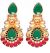 Sabyasachi-Inspired Large Matt 22k Gold Earrings EEPA10391 Indian Jewellery