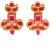 Matt Gold Studs - Pooja EERA10397 Indian Jewellery