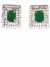 Elegant Indian Stud Earrings (princess cut czar diamonds) EEGA10952 Indian Jewellery