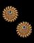 Sunray Large Indian 22k Stud Earrings - Royal Blue EELK11227 Indian Jewellery