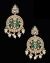 Statement lotus flower kundan earrings EGRK12149C Indian Jewellery