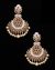 Matt Meenakari Chandelier Asian Earrings - baby pink EGPA12161 Indian Jewellery