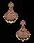 Matt Meenakari Chandelier Asian Earrings - fuchsia pink EGPA12162 Indian Jewellery