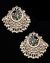 Statement Kundan Peacock Stud Earrings - Blue EGLK12165 Indian Jewellery