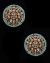 Statement Large Champagne Polki Indian Studs EALA12188 Indian Jewellery