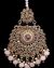 Heeramandi Statement Indian Tikka - Blush Pink ZAPA12269 Indian Jewellery