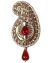 Sikh Khanda Kalgi - blood red KARK11969 Indian Jewellery