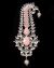 Kundan Large Brooch - Silver & baby blush pink KSPK11972 Indian Jewellery